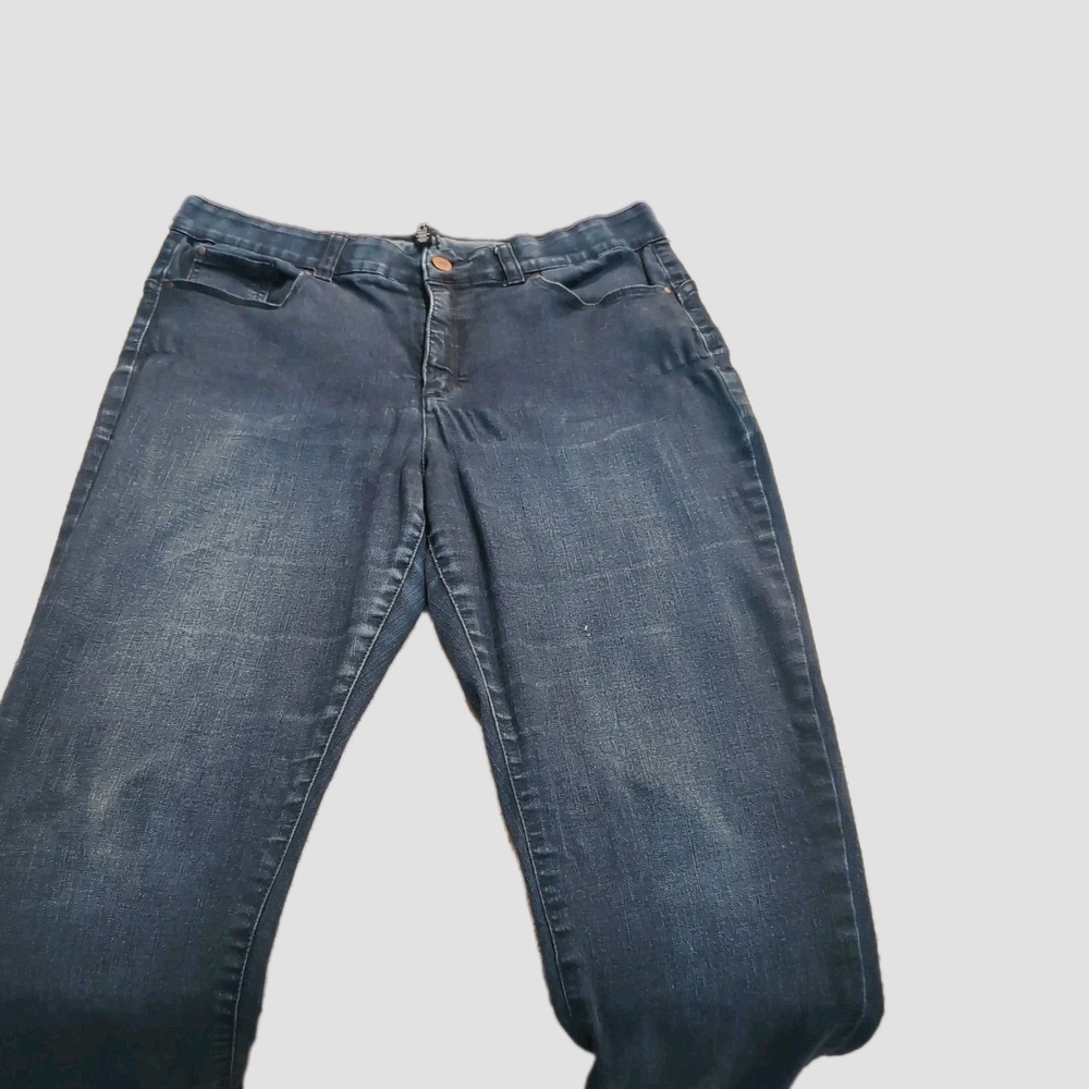 Jones New York Women's Blue Jeans Size 14 Waist 35 Inseam 29